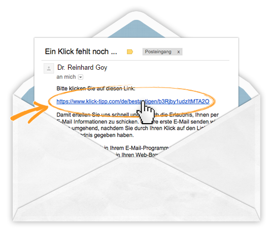 eMail Bestätigen für MEHR vom LEBEN